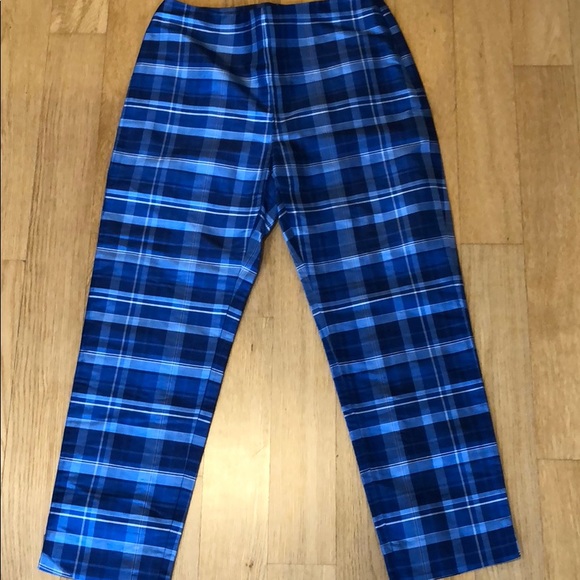 Lauren Ralph Lauren Pants - 💙RALPH LAUREN PETITE BLUE PLAID SILK PANTS